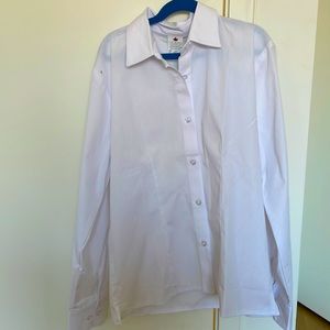 White button up - NEVER WORN!! Size:S